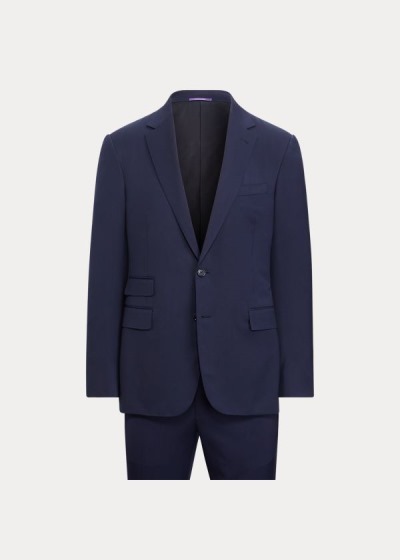 Trajes Ralph Lauren Hombre Azul Marino - Gregory Wool Serge - DJQEH1203